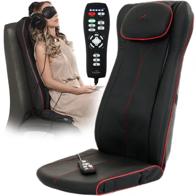 Zdjęcie produktu dla Mata masująca na fotel Shiatsu do masażu pleców karku i kręgosłupa z funkcją podgrzewania