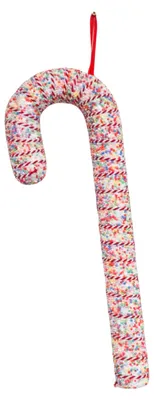 Zdjęcie produktu dla Świąteczna dekoracja - cukierki w kształcie laski - pianka - biały / Kula dyskotekowa - 52 cm