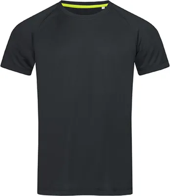 Zdjęcie produktu dla Stedman ST8410 | Active 140 Raglan Sport T-Shirt + Active-Dry - Kolor: Black Opal - Rozmiar: XL