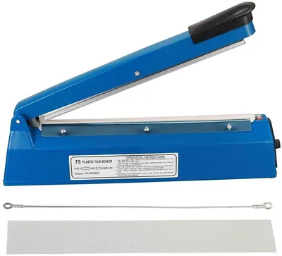 Impuls-Siegelgerät 300 mm für PE/PP-Beutel, blau