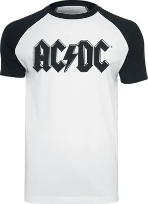 Produktbild von AC/DC T-Shirt Herren Black Logo weiß/schwarz Band-Merch, Bands 100% Baumwolle S