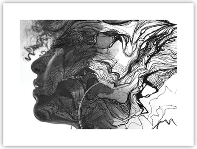 Produktbild von Poster - Poster ohne Rahmen - Frau Linie Kunst. - 40x30 cm - Wand Bild - Wanddeko - Wandbilder - Kunstposter - Wandposter - Bilder - Kunstdruck - Wanddekoration - Wandbild - P2XAA40x30-4687