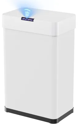 Produktbild von Clevich Mülleimer mit Sensor, Mülleimer Küche 60 L, Weiß
