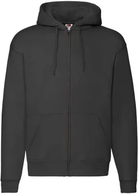 Produktbild von Fruit of the Loom - "Premium" Hoodie mit durchgehendem Reißverschluss für Herren/Damen Uni PC5444 (L) (Schwarz)