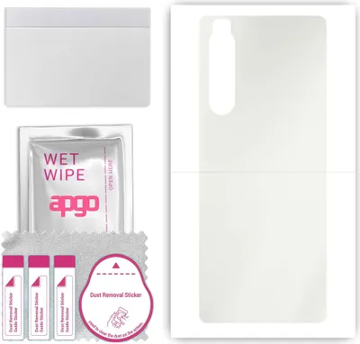 Produktbild von apgo Rückseite Schutzfolie, Matt, kompatibel mit Sony Xperia 1 II, Hinten Hydrogel-Displayschutzfolie mit Positionierhilfe, kratzfest, einfache Montage