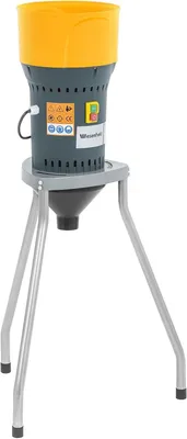 Produktbild von Elektrische Getreidemühle inkl. Unterbau + 5 Sieben 300 kg/h 1300 W mit Untergestell Schrotmühle Kornmühle Elektro-Getreidemühle