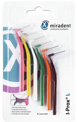 Obrázek produktu pro miradent I-Prox L mezizubní kartáček assorted, 6 ks