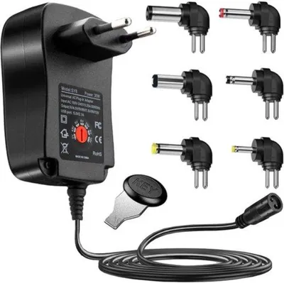 Obrázok produktu pre Sieťový adaptér s USB konektorom 3 V – 12 V, 6-pinový