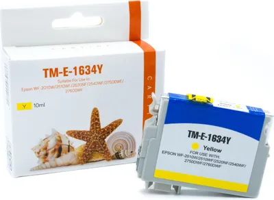 Produktbild von yellow Tinte/Tintenpatrone 4.2-C13T16344010 kompatibel mit Epson C13T16344010 [ T1634 ]