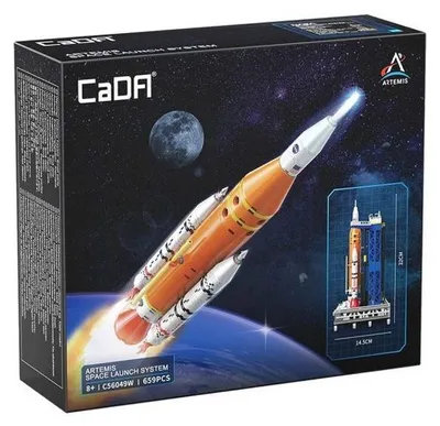 Productafbeelding van Ruimtemodel om te bouwen, CADA NASA, Artemis SLS-raket - 659 onderdelen - Gesimuleerde lancering