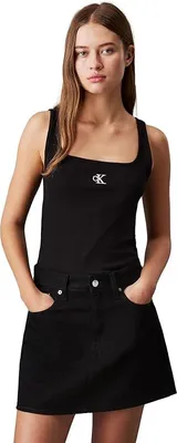 Produktbild von Calvin Klein Damen Tank Top Ck Rib Tank Top Rundhalsausschnitt