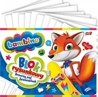 Immagine prodotto di Blocco da disegno A4 Bambino 20 fogli 10 pezzi mix