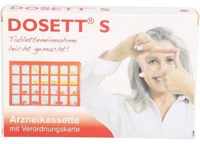 Produktbild von Dosett S Arzneikassette mit Verordnungskarte rot, 1 St. Dosette