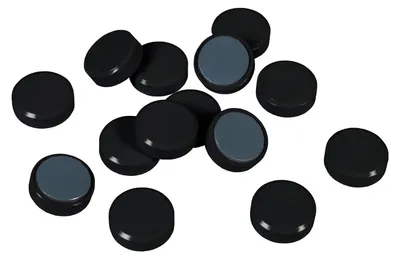 Zdjęcie produktu dla EICHNER 9177-00512 EICHNER Magnete schwarz, Kunststoff Ø 3,0 cm, 20 St.