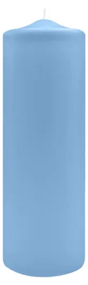 Produktbild von Spitzkopf Stumpen Kerzen Blue Bell Hellblau 30 x Ø 9 cm, 6 Stück