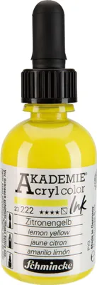 Produktbild von Schmincke Akademie Acryl color Ink 50ml Zitronengelb 23222024