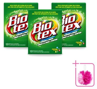 Produktbild von 3 x Biotex Handwas & Inweken Waspoeder - 720 g - Sparpackung - 3 Stücke