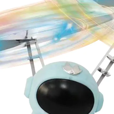 Produktbild von Fliegender Raumfahrer, Kinderspielzeug, Spaß, innovative Infrarot-Induktionsdrohne mit LED-Beleuchtung für Geschenke, Blau