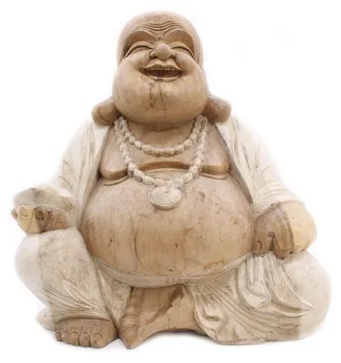 Zdjęcie produktu dla Szczęśliwy Budda – bielony, 50 cm