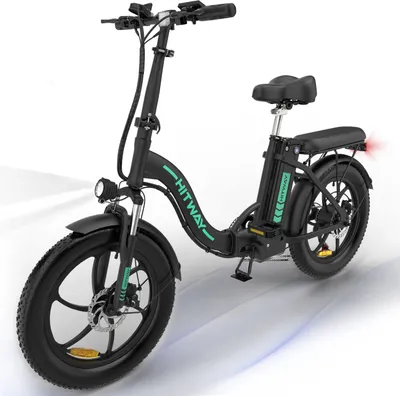 Produktbild von HITWAY E Bike Elektrofahrrad 20" Fat Tire E-Fahrrad klapprad,250W/36V/11,2Ah Akku,Max.Reichweite bis zu 35-90km, Off-Road Mountainbike mit Shimano 7 Gängen,City EBike Herren Damen