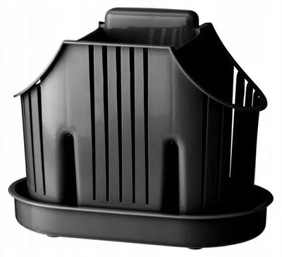 Produktbild von Besteckabtropfer mit Ständer 3 Fächer Rico anthrazit