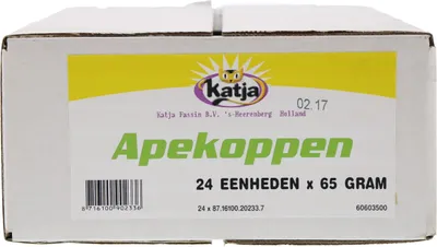 Produktbild von Katja Bonbon-Affenköpfe, vegetarisch 24 x 65 Gramm