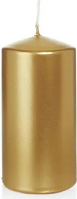 Produktbild von Stumpenkerzen Gold 120 x Ø 60 mm, 16 Stück