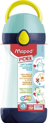 Zdjęcie produktu dla Maped 871417, 430 ml, Niebieski, Kopolimer akrylonitrylo-butadieno-styrenowy (ABS), Polipropylen (PP), Silikon, Dziecko, Chłopak, dziewczyna, Niebieski