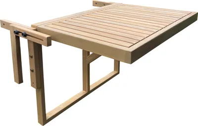 Image de Table de balcon rabattable en acacia SUMBA