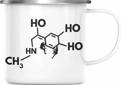 Produktbild von Trendation - Klettern Bergsteigen Geschenk Emaille Tasse Boulder Geschenkidee Berge Dopmain Grafik (Silber)