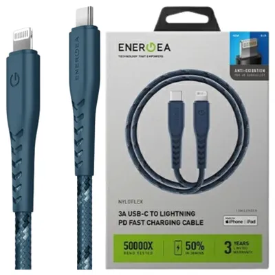 Productafbeelding van ENERGEA Kabel NYLOFLEX USB-C - Lightning C94 MFI, 1.5 meter, blauw
