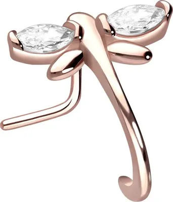 Produktbild von Nasenpiercing, Nasenstecker Chirurgenstahl Nasenstecker LIBELLE