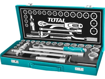 Image de Douilles, jeu de 24, 1/2", 1/2" TOTAL-OUTILS