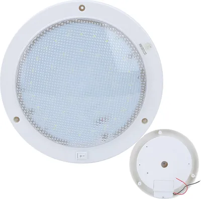 Zdjęcie produktu dla 42LEDs 12V 9W 840LM Okrągła lampa sufitowa o wysokiej jasności do samochodu, łodzi, domu i ciepłej bieli