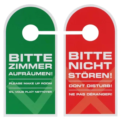 Produktbild von 10 Stück Türanhänger Türschild bitte nicht stören Hotel Zimmer aufräumen