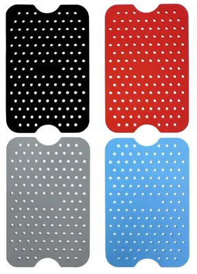 Image de 4 moules en silicone pour friteuse à air, format 13x20 cm, compatibles avec les modèles Ninja Foodi Dual Zone AF300EU/AF400EU/DZ201