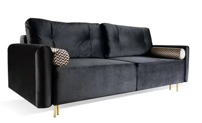 Produktbild von Schlafsofa OVALIO 230x97x92 cm – Sofa mit Schlaffunktion 200x140 cm – Modernes Polstersofa mit Zierkissen