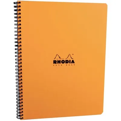 Produktbild von Rhodia 193008C, Einfarbig, Orange, A4+, 160 Blätter, 80 g/m², Kariertes Papier