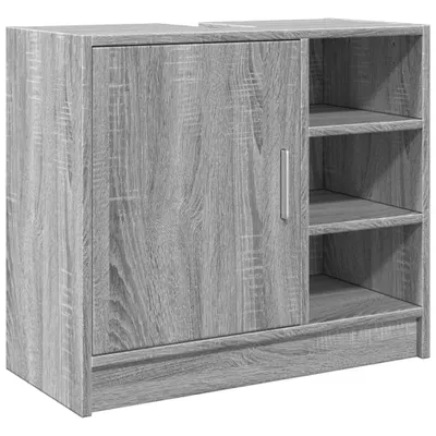 Produktbild von Waschbeckenunterschrank Grau Sonoma 63x29x55 cm Holzwerkstoff