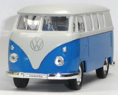 Produktbild von VW Bus Bulli T1 blau Modellauto 11,5 cm Metall Spritzguss (officially licensed)