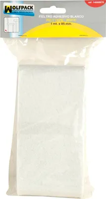 Produktbild von Selbstklebender Filz 1 m x 85 mm. Blisterverpackung, weiß