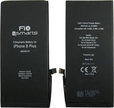 Produktbild von FIX4smarts Akku Batterie Battery für Apple iPhone 8 Plus 2691mAh Neu hochwertig