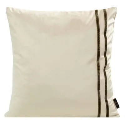 Obrázok produktu pre Zamatová obliečka na vankúš 31 45x45 cm krémová