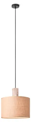 Produktbild von Home Sweet Home Hängelampe Leinen - Holz - 30x30x140cm