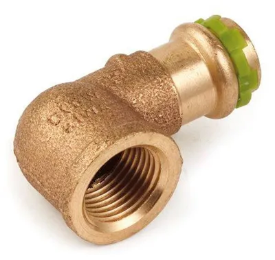 Produktbild von Kupfer Pressfitting Sudo-Press Übergangswinkel Innengewinde 90° 28 mm - 1" Kontur V DVGW