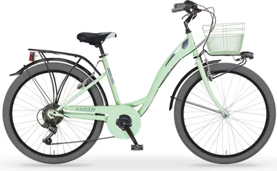 Produktbild von MBM Agorà Citybike 24 Zoll Schwarz mit 6-Gang Kettenschaltung und Stahlrahmen
