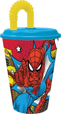 Obrázek produktu pro Hrnek s brčkem Spider-Man CZ11366 430 ml