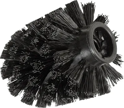 Produktbild von Wenko Ersatzbürstenkopf für WC-Garnitur, Schwarz, Ø 8,5 cm, Kunststoff, mit Adapter, Griff wiederverwendbar