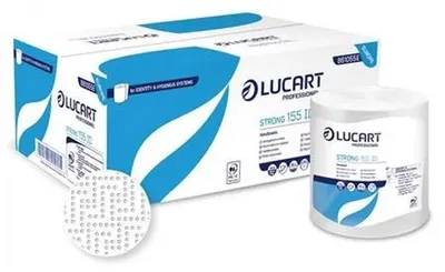 Obrázok produktu pre Multifunkčná utierka, kotúčová, 2-vrstvová, k zásobníkom Identity Autocut, LUCART "Strong 155 ID", biela