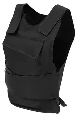 Obrázek produktu pro Policejní vesta, nastavitelný střih, včetně rukavic odolných proti proříznutí, černá
